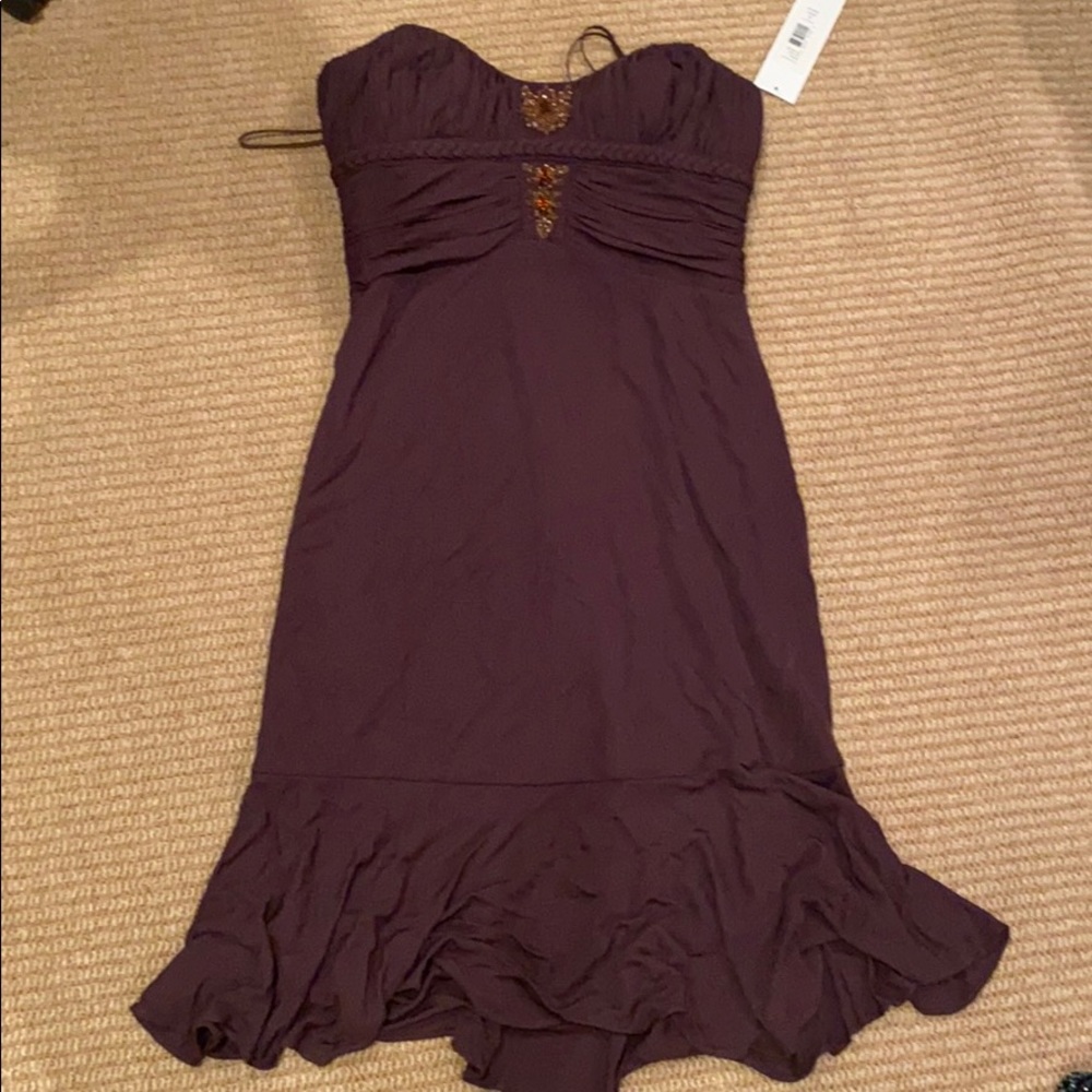 Badgley mishka brown dress